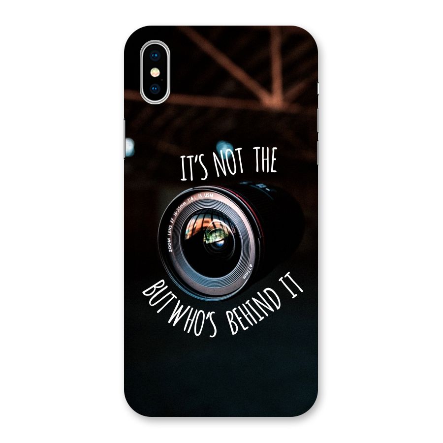 Camera Quote Back Case for iPhone XS