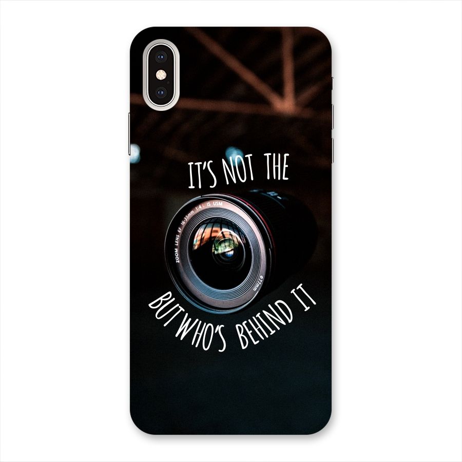 Camera Quote Back Case for iPhone XS Max