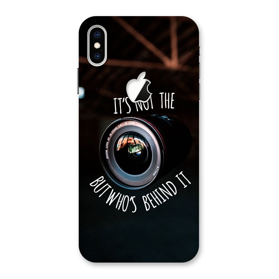 Camera Quote Back Case for iPhone XS Max Apple Cut