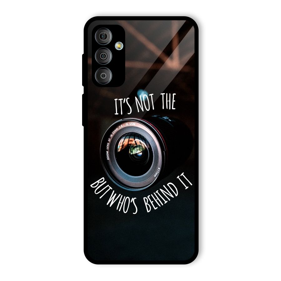 Camera Quote Glass Back Case for Galaxy F23