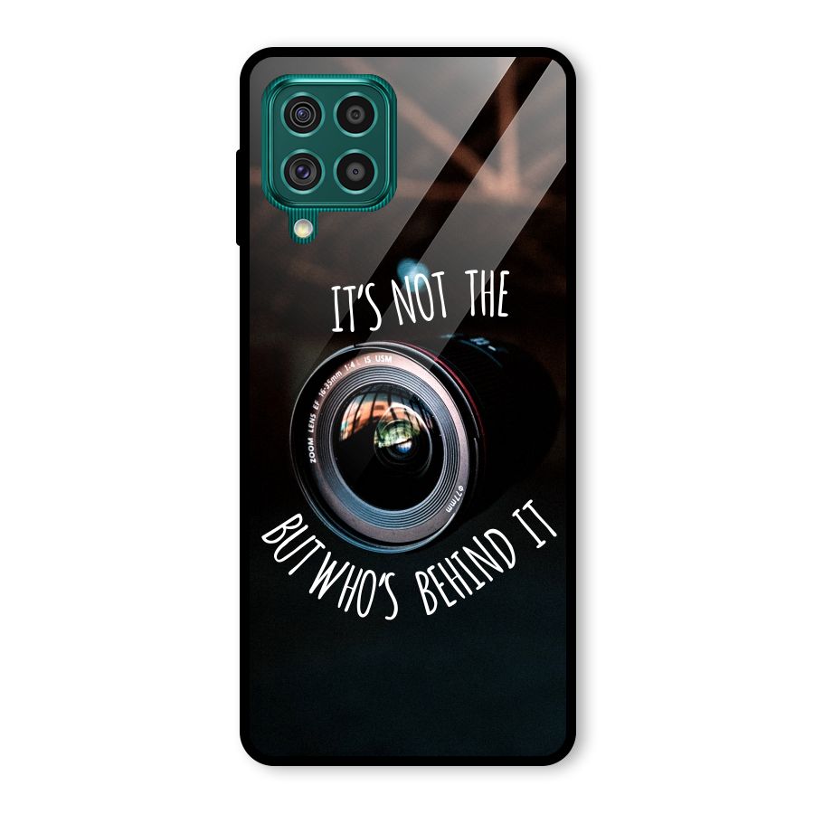 Camera Quote Glass Back Case for Galaxy F62
