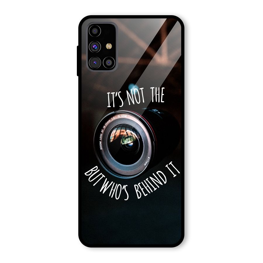 Camera Quote Glass Back Case for Galaxy M31s
