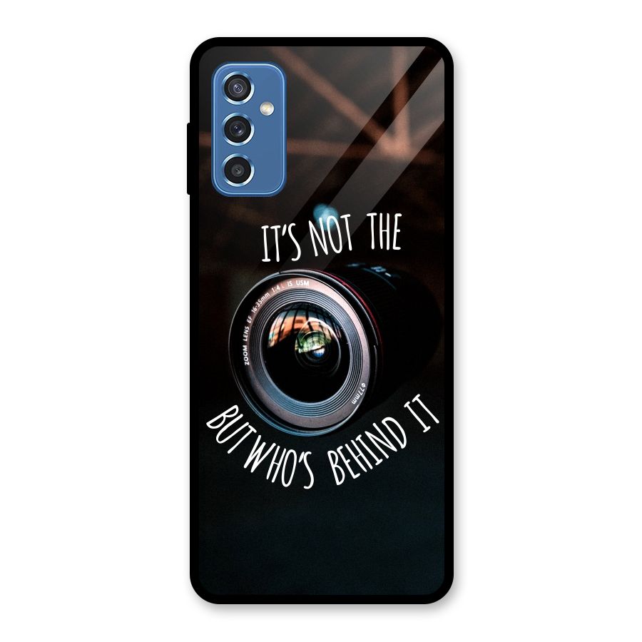 Camera Quote Glass Back Case for Galaxy M52 5G