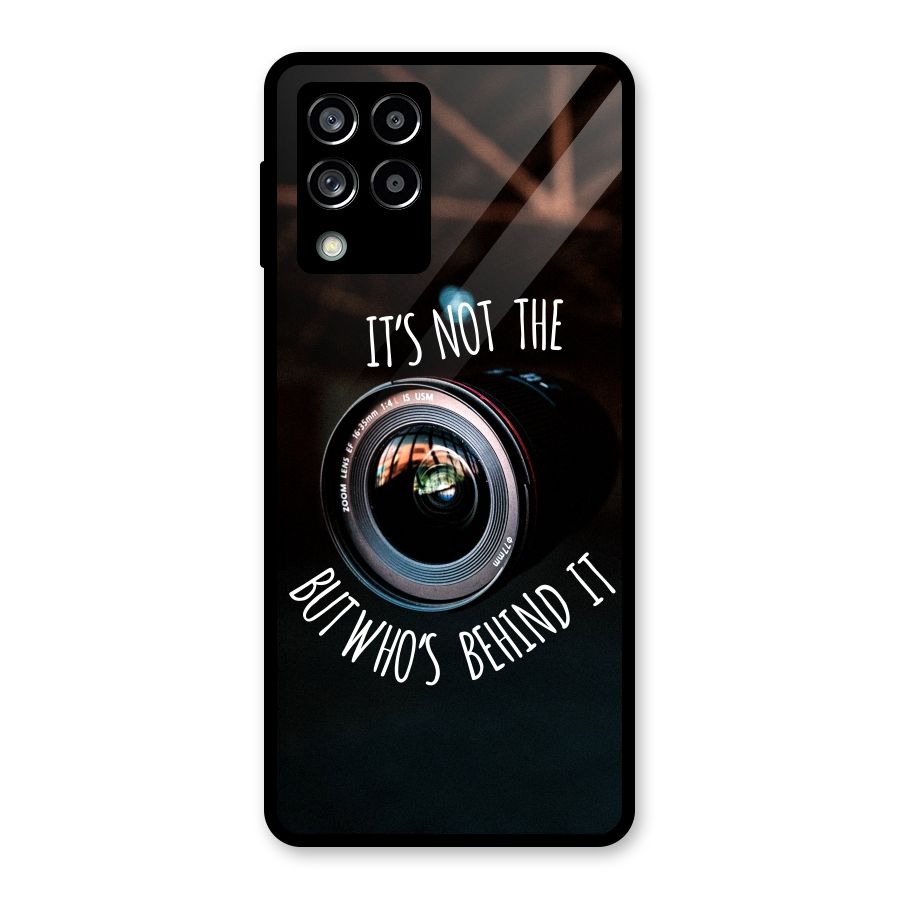 Camera Quote Glass Back Case for Galaxy M53 5G