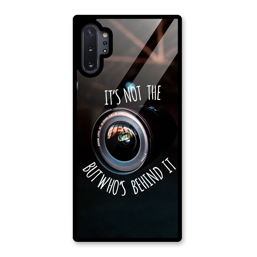 Camera Quote Glass Back Case for Galaxy Note 10 Plus