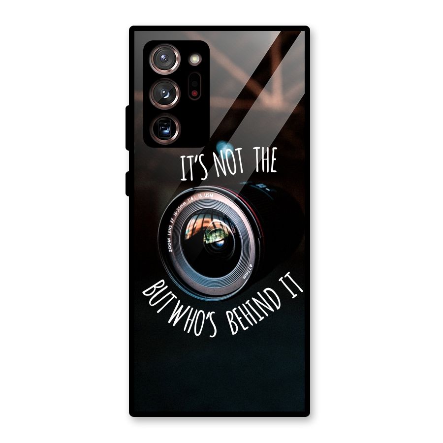 Camera Quote Glass Back Case for Galaxy Note 20 Ultra