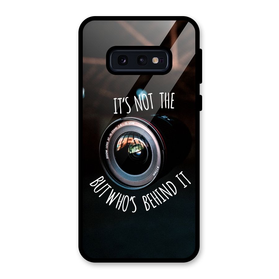 Camera Quote Glass Back Case for Galaxy S10e