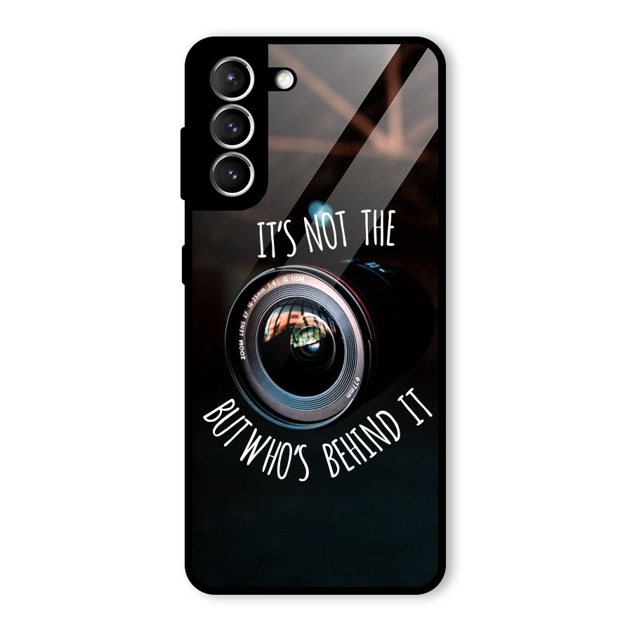 Camera Quote Glass Back Case for Galaxy S21 5G