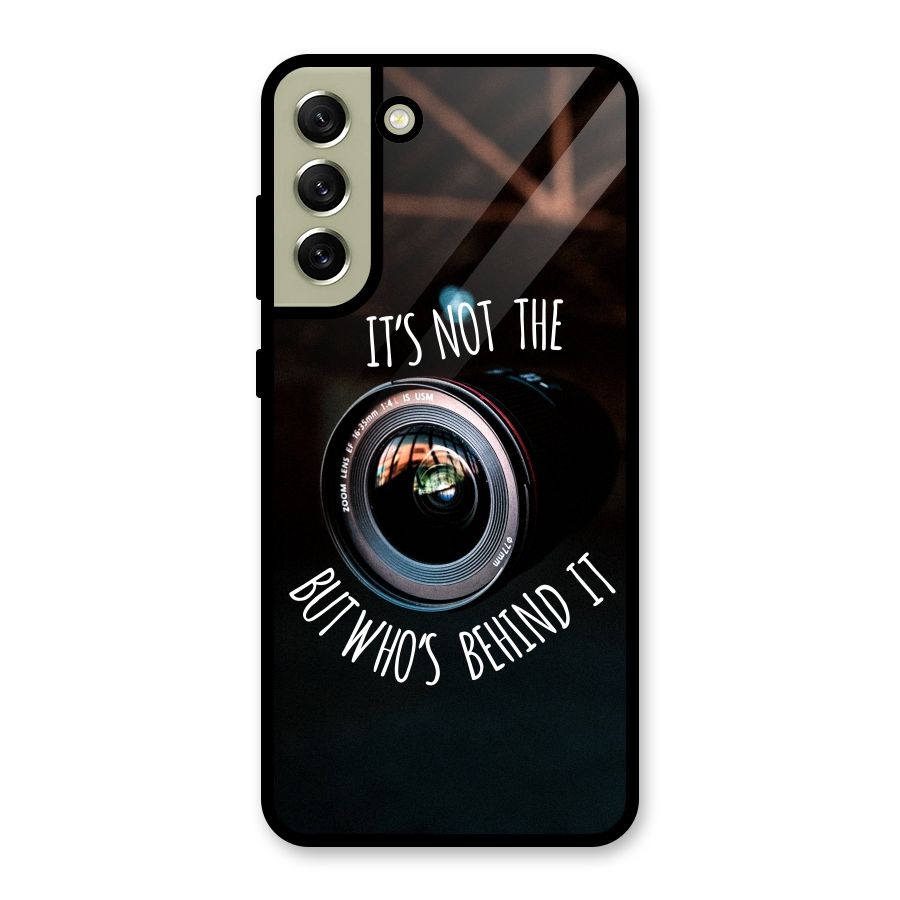 Camera Quote Glass Back Case for Galaxy S21 FE 5G