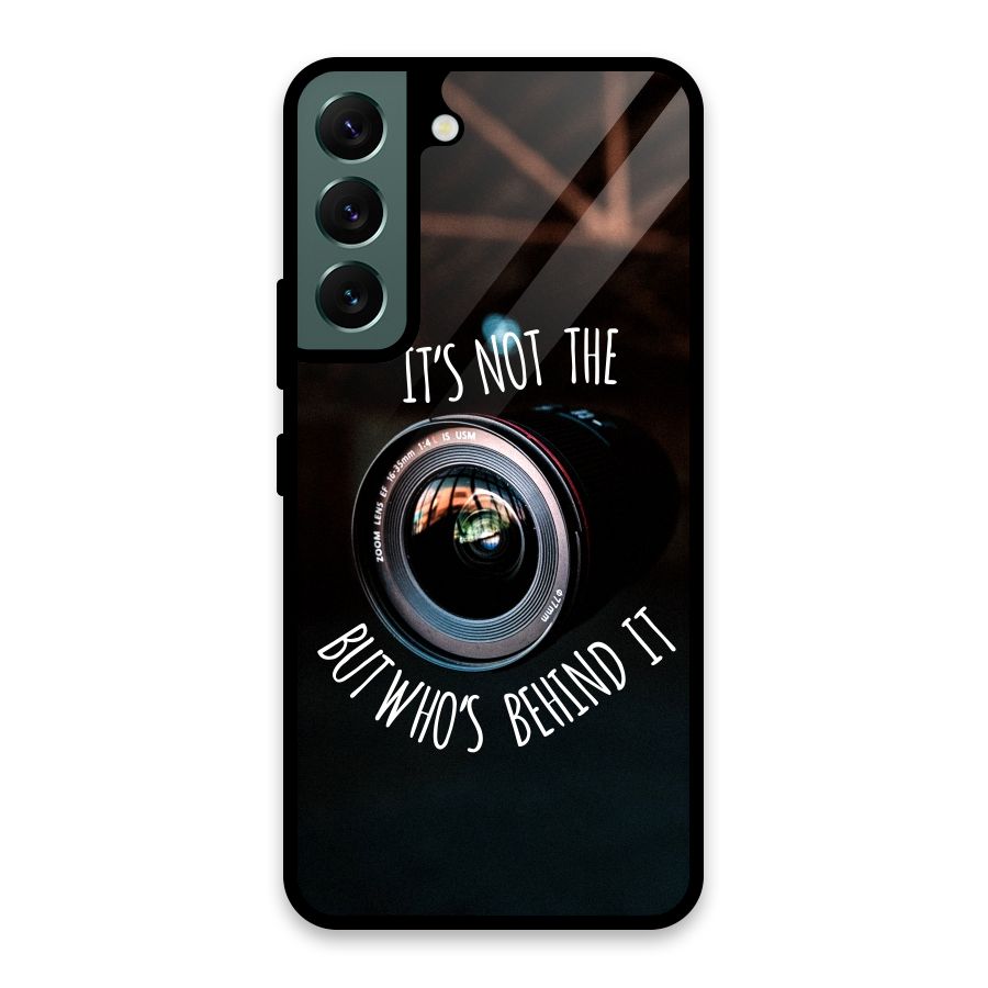 Camera Quote Glass Back Case for Galaxy S22 5G