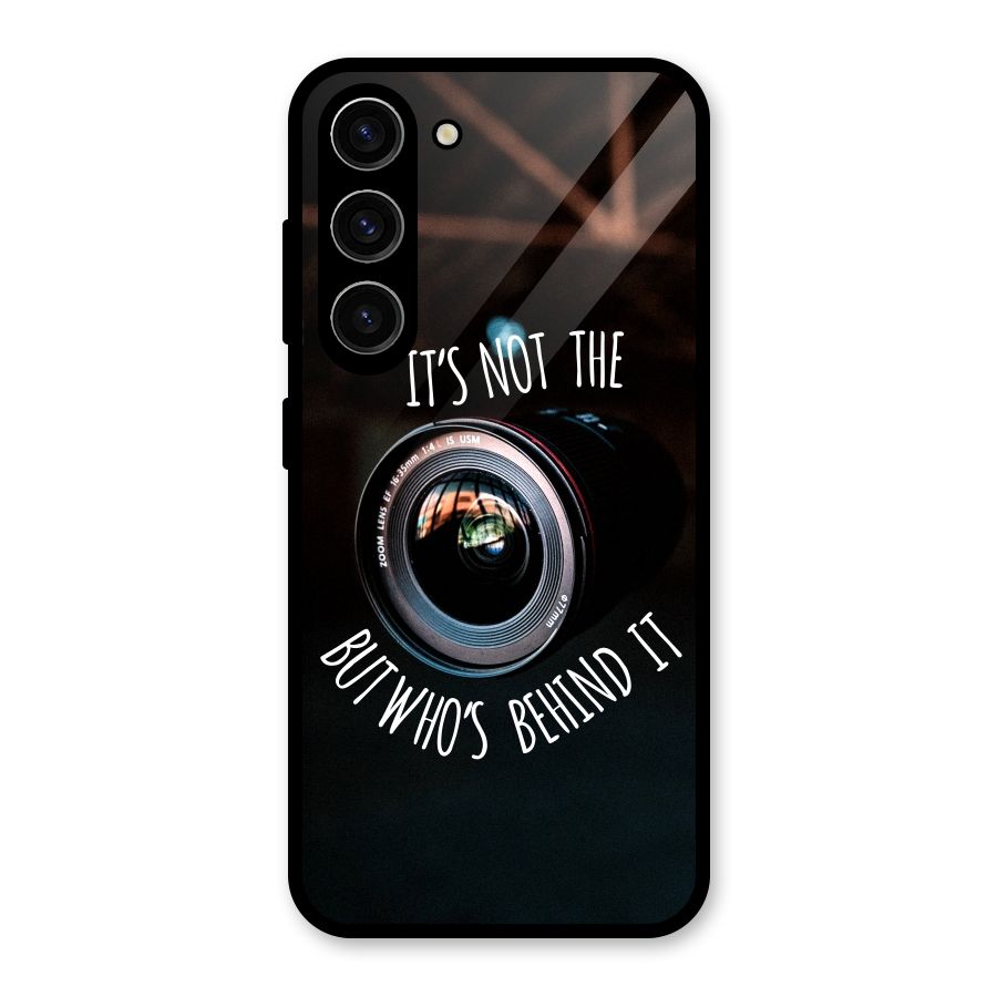 Camera Quote Glass Back Case for Galaxy S23