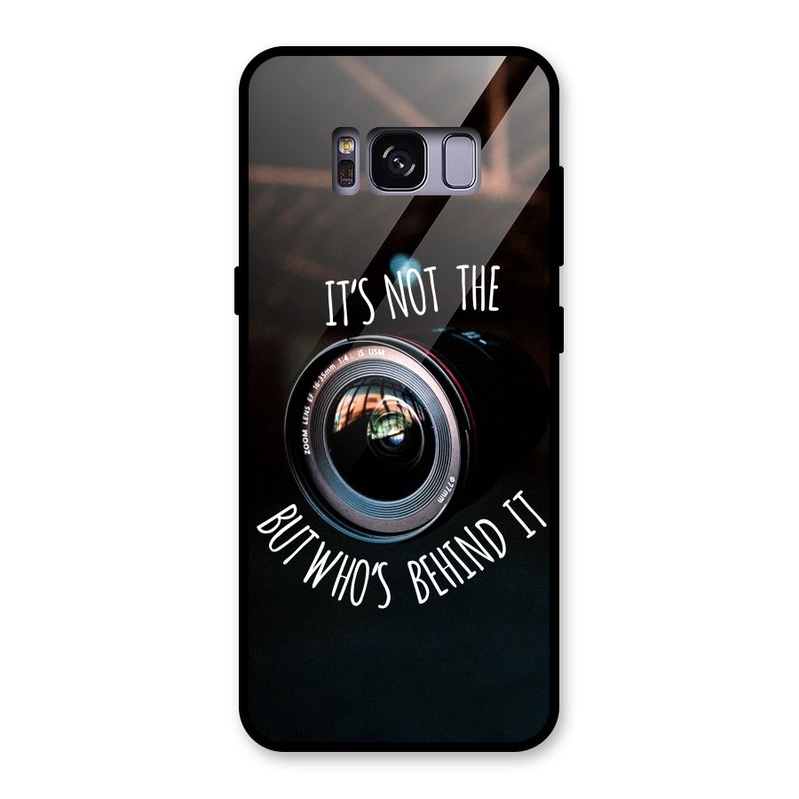 Camera Quote Glass Back Case for Galaxy S8