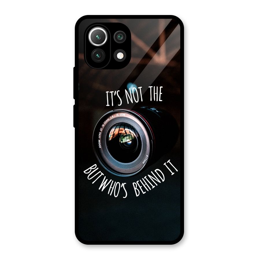 Camera Quote Glass Back Case for Mi 11 Lite