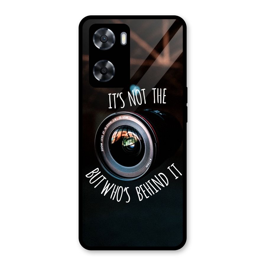 Camera Quote Glass Back Case for Oppo A57 2022