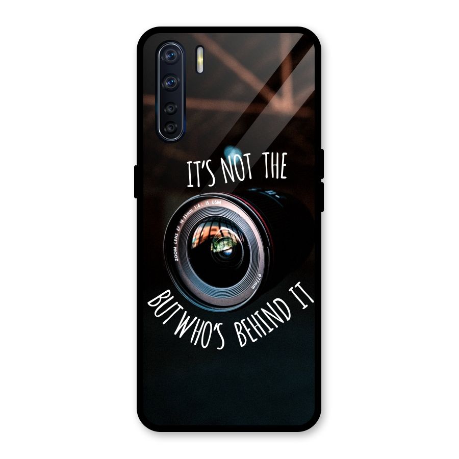 Camera Quote Glass Back Case for Oppo F15