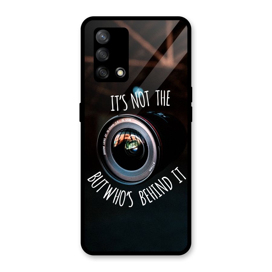 Camera Quote Glass Back Case for Oppo F19