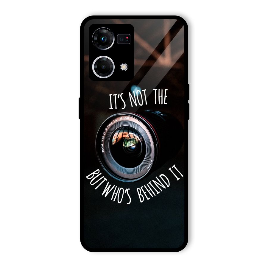Camera Quote Glass Back Case for Oppo F21 Pro 4G
