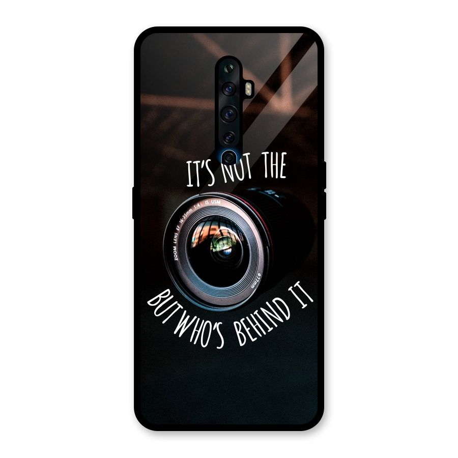 Camera Quote Glass Back Case for Oppo Reno2 F