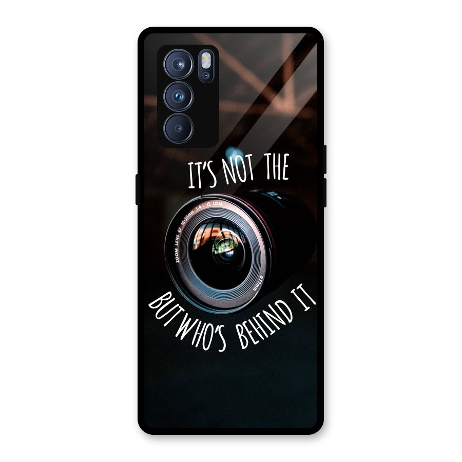 Camera Quote Glass Back Case for Oppo Reno6 Pro 5G