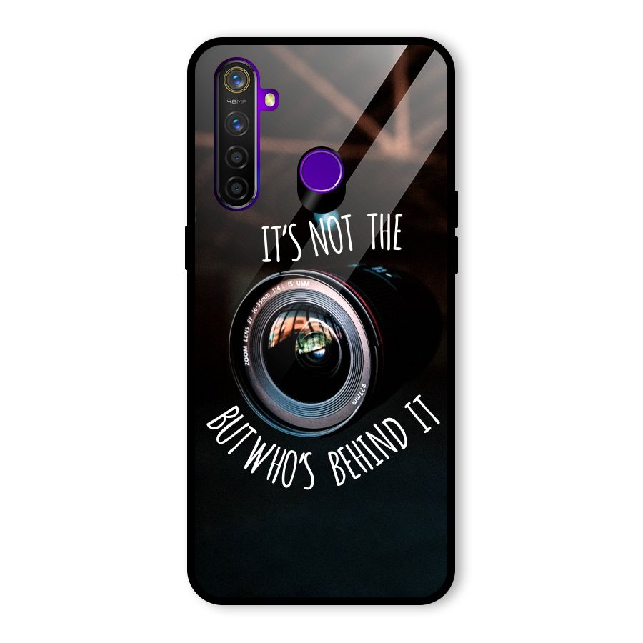 Camera Quote Glass Back Case for Realme 5 Pro