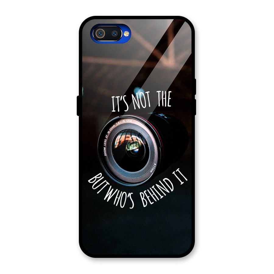 Camera Quote Glass Back Case for Realme C2