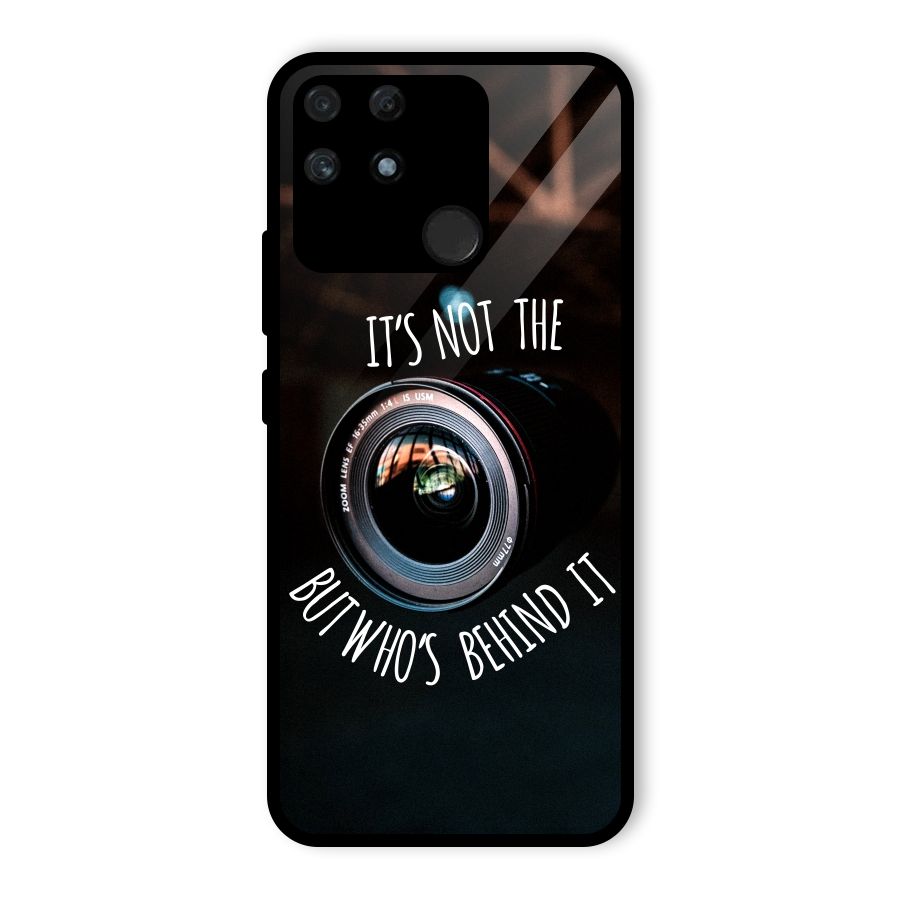 Camera Quote Glass Back Case for Realme Narzo 50A