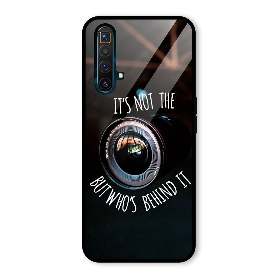 Camera Quote Glass Back Case for Realme X3 SuperZoom