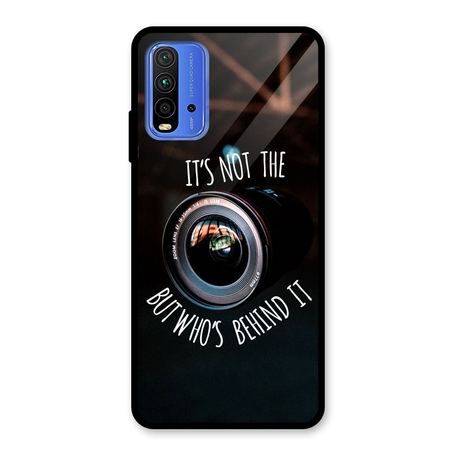 Camera Quote Glass Back Case for Redmi 9 Power