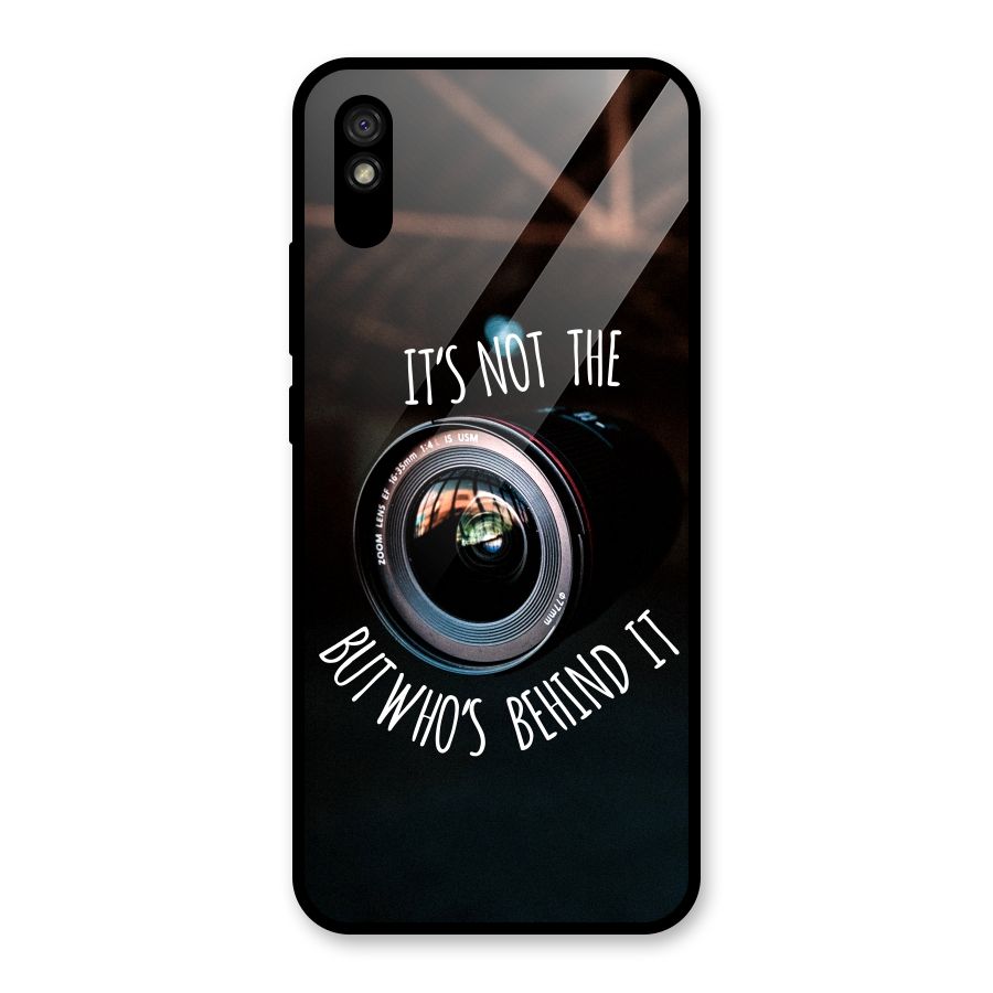 Camera Quote Glass Back Case for Redmi 9i