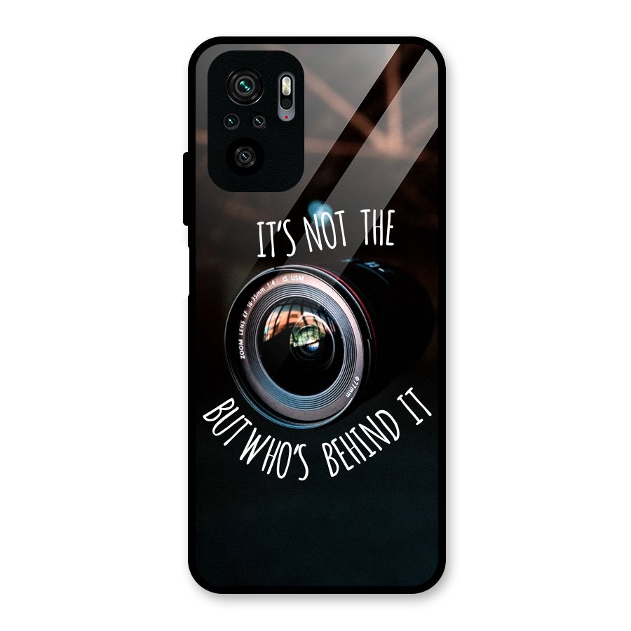 Camera Quote Glass Back Case for Redmi Note 10S
