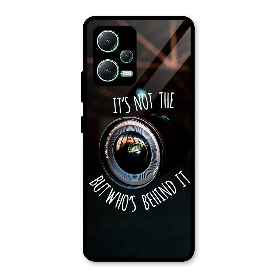 Camera Quote Glass Back Case for Redmi Note 12 5G