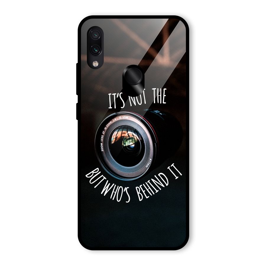 Camera Quote Glass Back Case for Redmi Note 7 Pro
