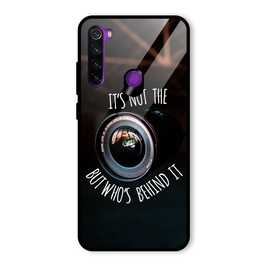 Camera Quote Glass Back Case for Redmi Note 8