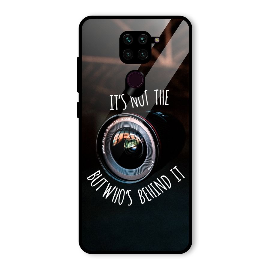 Camera Quote Glass Back Case for Redmi Note 9