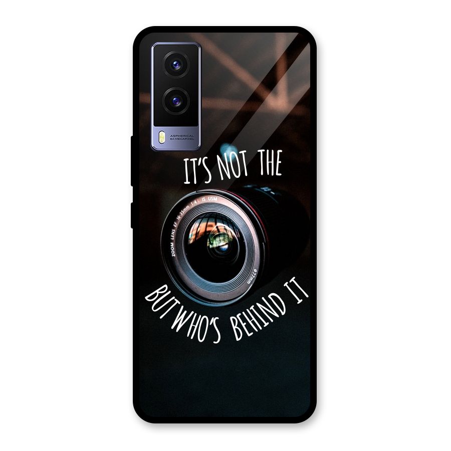 Camera Quote Glass Back Case for Vivo V21e 5G