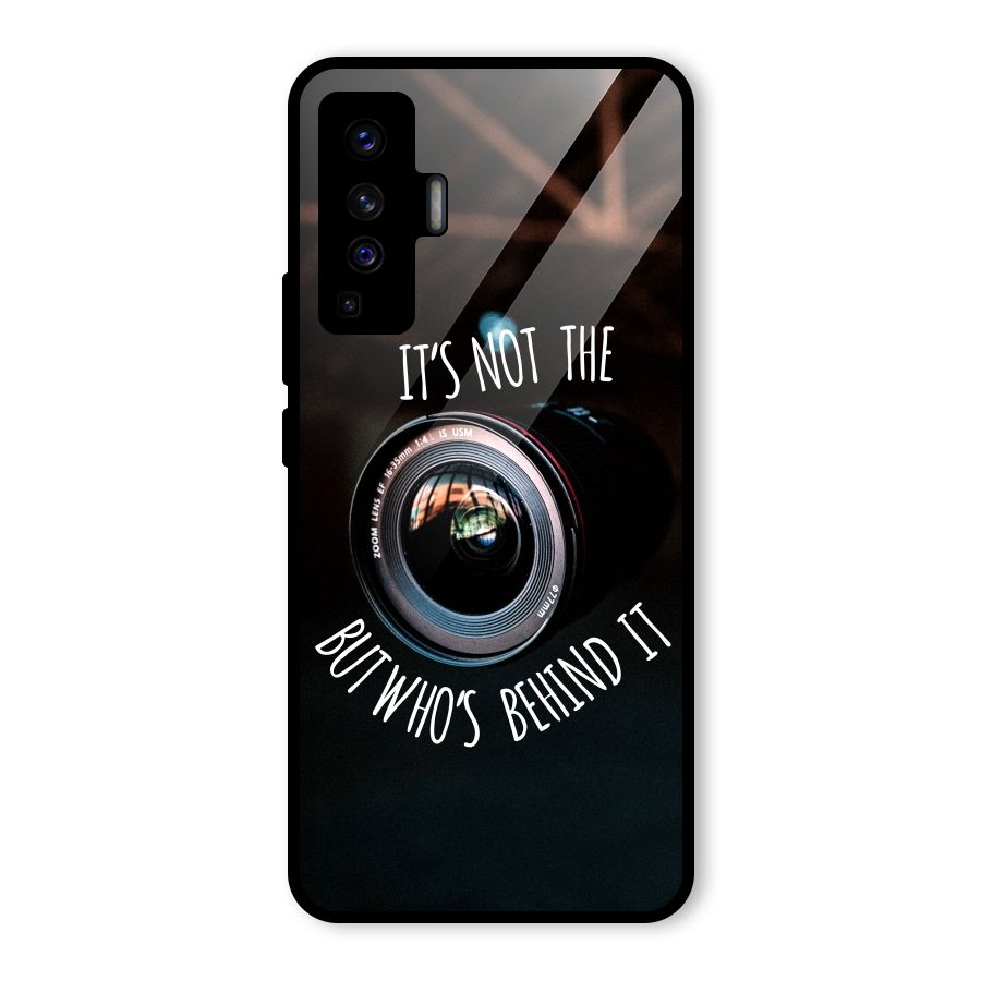 Camera Quote Glass Back Case for Vivo X50