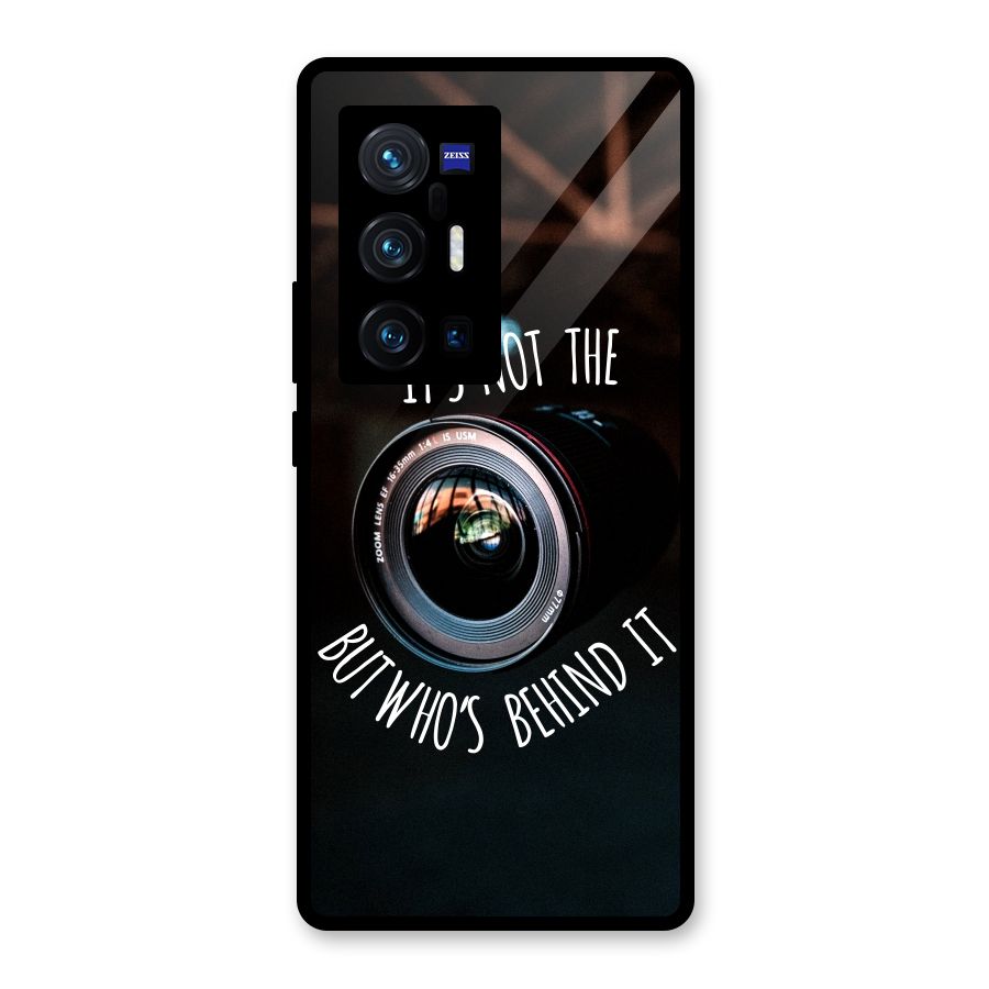 Camera Quote Glass Back Case for Vivo X70 Pro Plus
