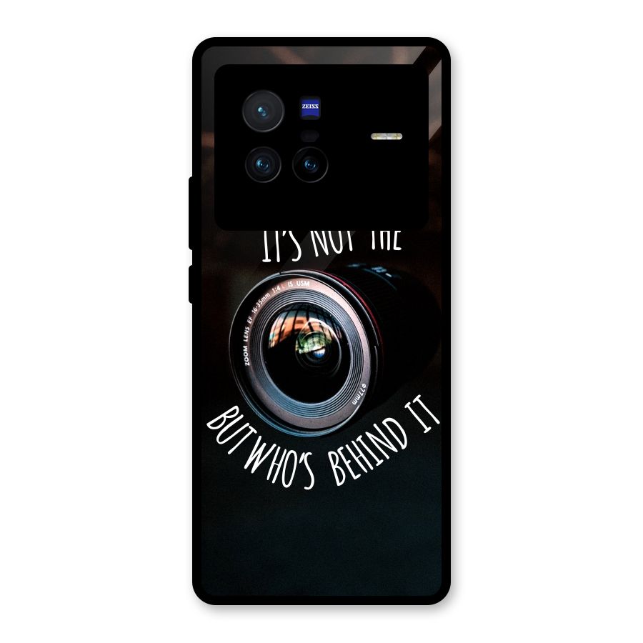 Camera Quote Glass Back Case for Vivo X80