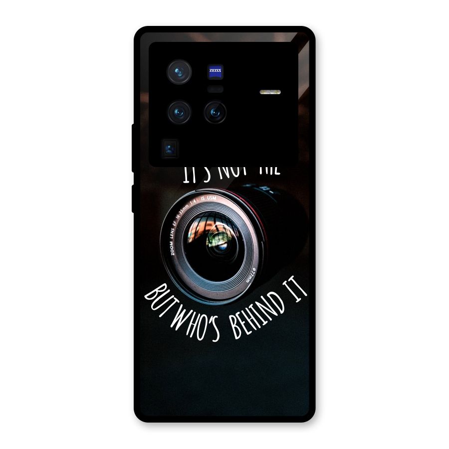 Camera Quote Glass Back Case for Vivo X80 Pro