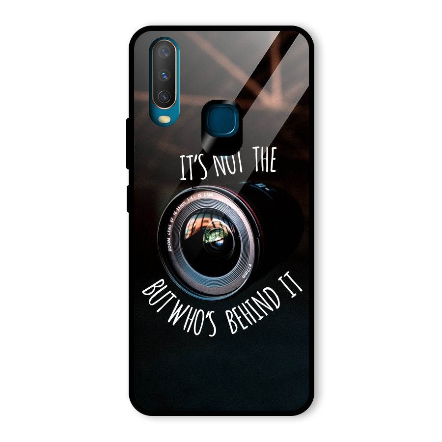 Camera Quote Glass Back Case for Vivo Y17