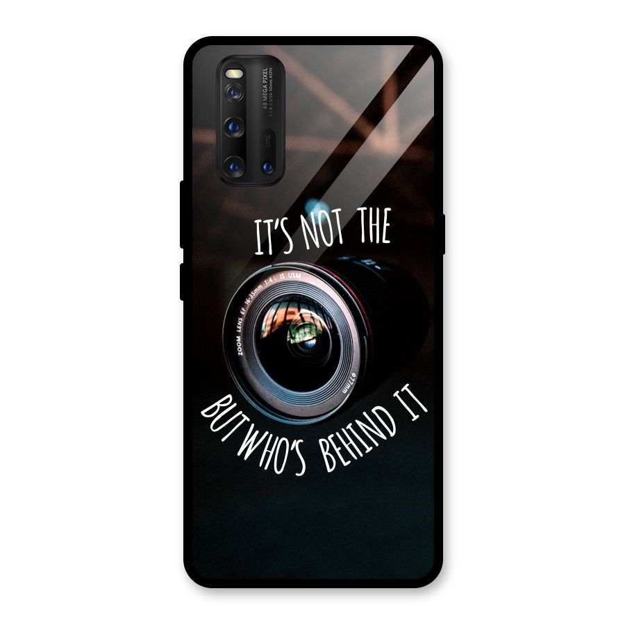 Camera Quote Glass Back Case for Vivo iQOO 3