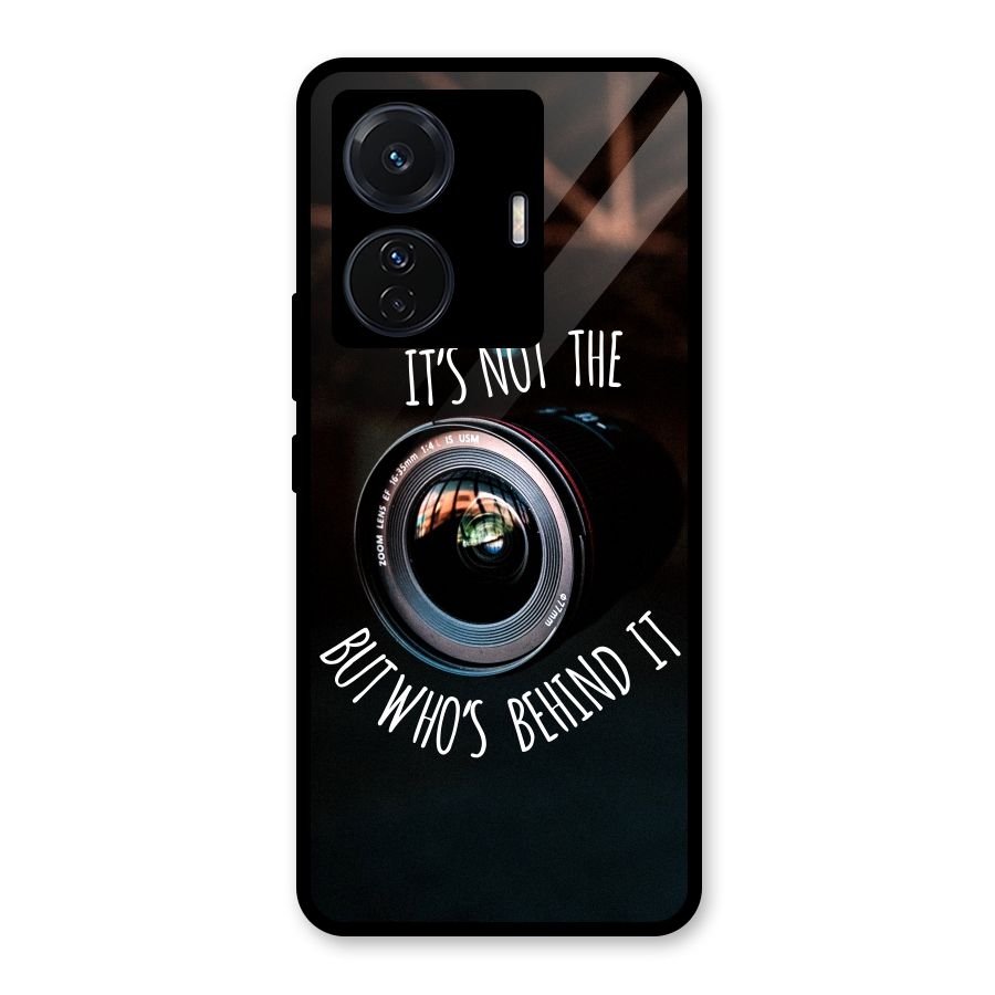 Camera Quote Glass Back Case for Vivo iQOO Z6 Pro