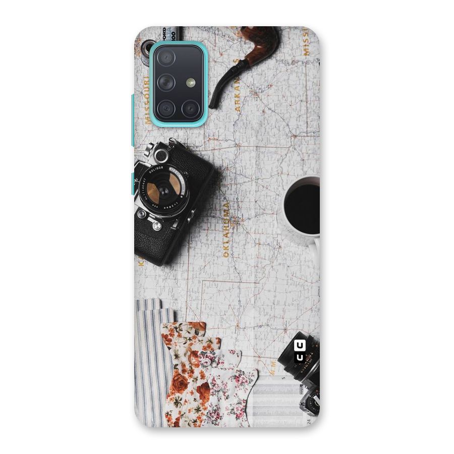 Camera Smoky Pipe Back Case for Galaxy A71