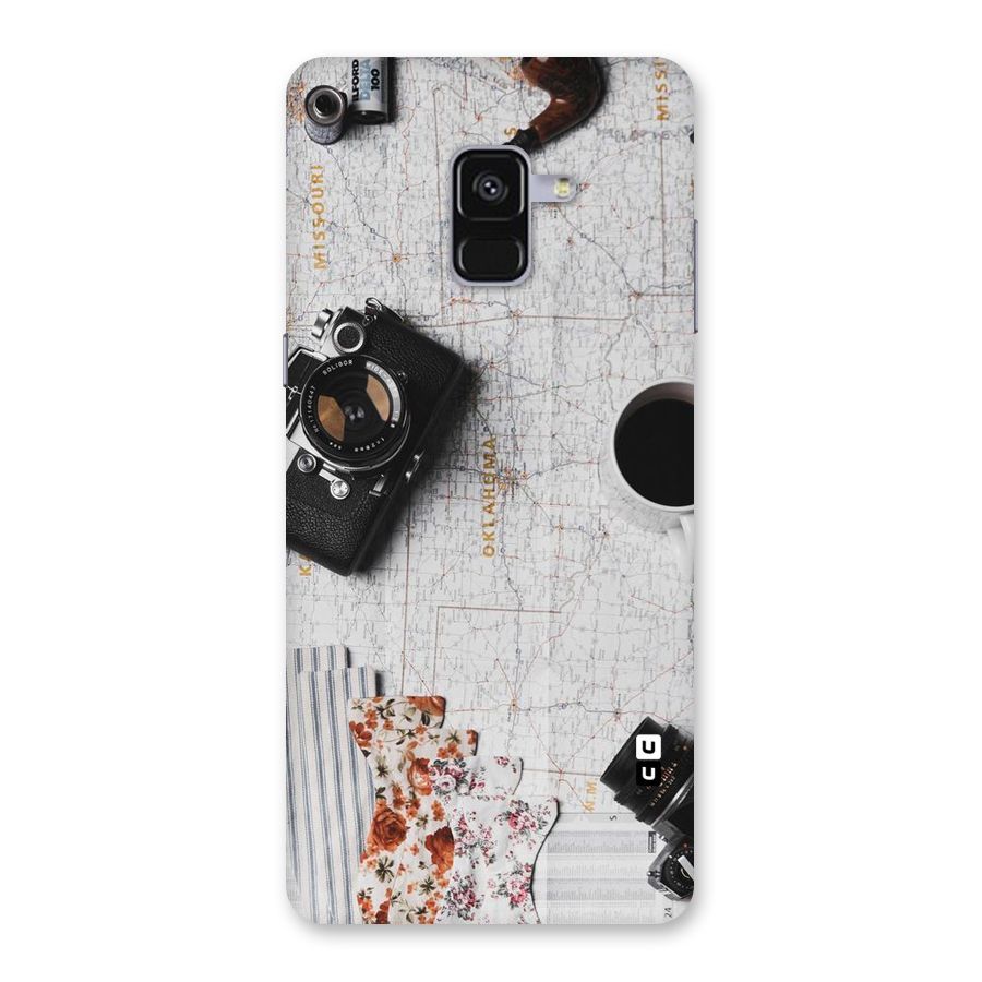 Camera Smoky Pipe Back Case for Galaxy A8 Plus