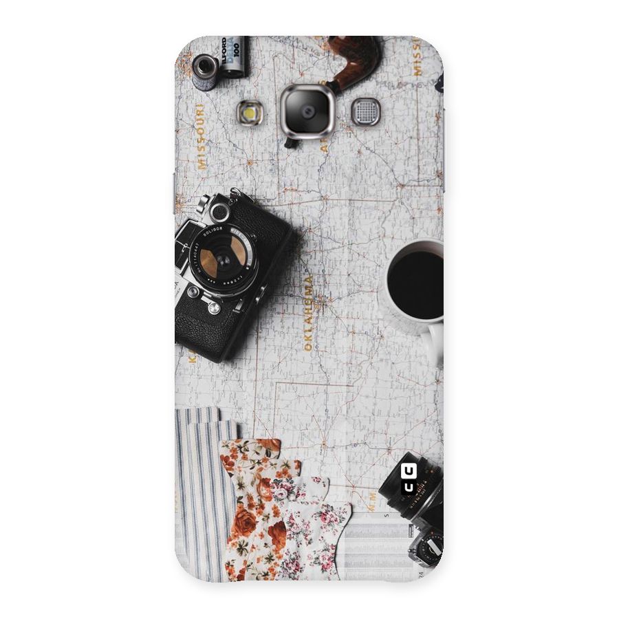 Camera Smoky Pipe Back Case for Galaxy E7