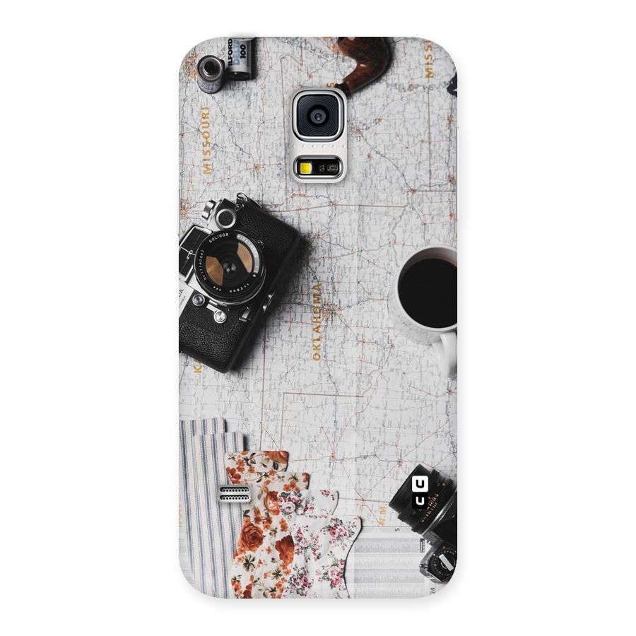 Camera Smoky Pipe Back Case for Galaxy S5 Mini
