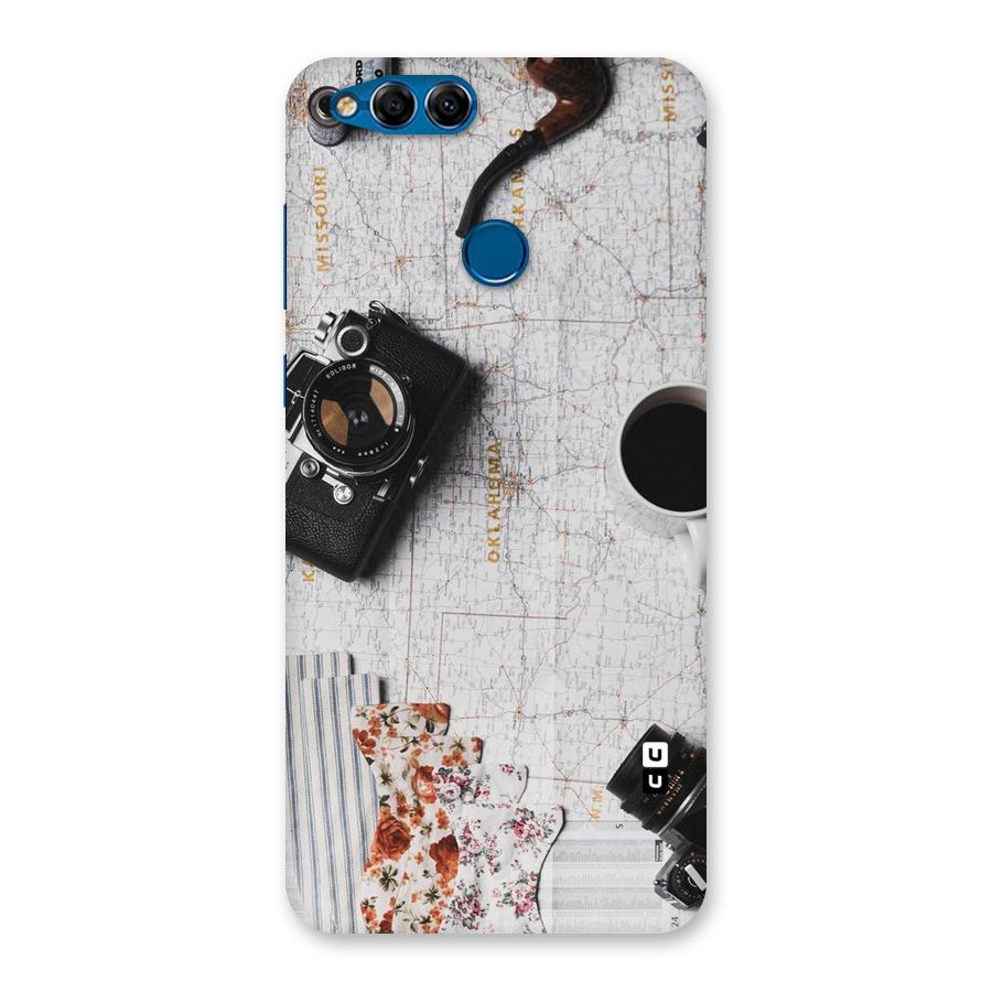 Camera Smoky Pipe Back Case for Honor 7X