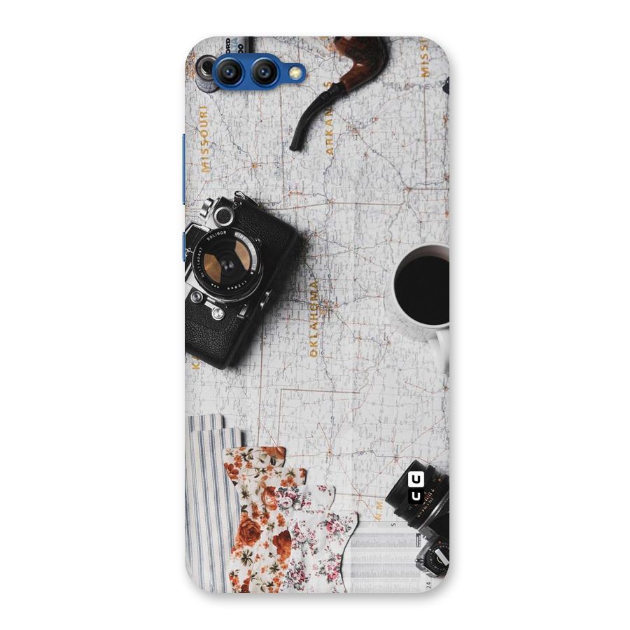 Camera Smoky Pipe Back Case for Honor View 10