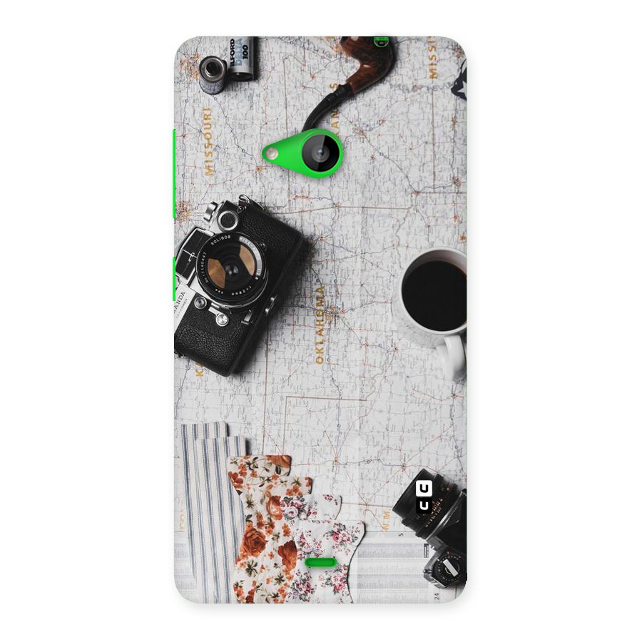 Camera Smoky Pipe Back Case for Lumia 535