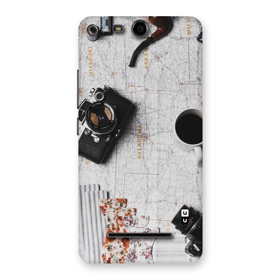 Camera Smoky Pipe Back Case for Micromax Canvas Juice 3 Q392